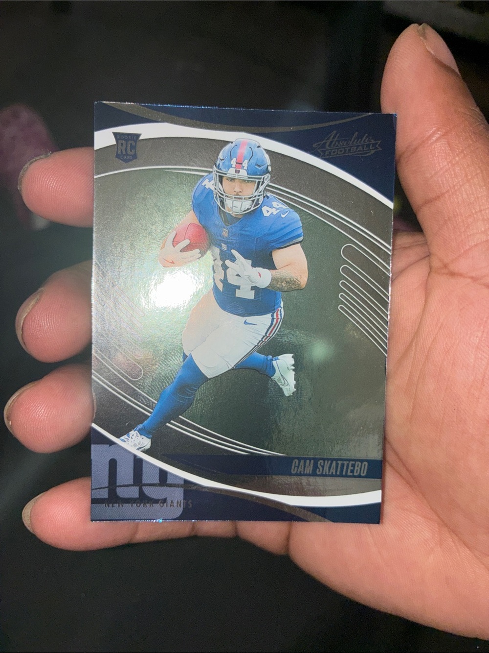 Panini Blue New York Giants Football Card